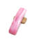 Pink fused glass French barrette