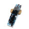 Blue fused glass French barrette
