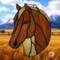 Quarter Horse Stained Glass Suncatcher by Robin C. Hary in Palomino