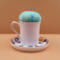 This is to show that the backside of the teacup is blank.