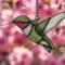 Hummingbird Stained Glass Suncatcher- small 5"