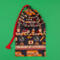 This fun game bag is closed with a nice red cord and toggle.
