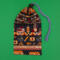 A nice, simple colorful bag with a blue cord and toggle.
