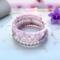 This is a beautiful handmade memory wire bracelets that wraps 5 times.