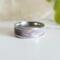 Northern Lights Glow in the Dark Polymer Clay and Stainless Steel Ring