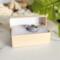 Northern Lights Glow in the Dark Polymer Clay and Stainless Steel Ring in Packaging