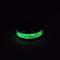 Northern Lights Glow in the Dark Polymer Clay and Stainless Steel Ring; Shown Glowing