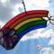 Rainbow Bridge Suncatcher- Purple Paw