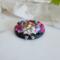 Butterfly Garden Polymer Clay Goddess Pendant Top View
