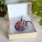 Butterfly Garden Polymer Clay Goddess Pendant in Packaging