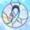 Breast Cancer Awareness 10" Beveled Suncatcher Panel