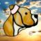 Pit Bull Stained Glass Ornament- shown in tan.