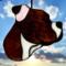 Pit Bull Stained Glass Ornament- shown in Brindle.
