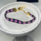Purple and Black Seed Bead Bracelet