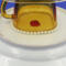 The bottom of the plate with the makers mark.
