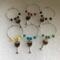 set of silver wine glass markers #239