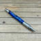 Custom blended blue resin click pen