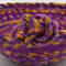 This is a close up of the knot and all of its twists and turns.