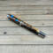 Large Gentleman style rollerball pen made with cholla cactus skeleton and turquoise resin 