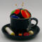 This is an example of thread and bobbins in the holder. They are NOT included with the piece.