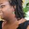 Earrings modeled by Vanessa Byrd.