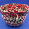 This is a view looking at the side with the loop detail. The bowl is 7 inches wide by 4.5 inches deep and a base of about 4.5 inches.