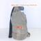 Upcycled Carhartt canvas water-bottle bag with adjustable 57-inch (145 cm) crossbody strap.