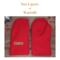 Men’s extra large red wool mittens featuring two layers of upcycled wool and new fleece for warmth and durability; winter mittens for dad.