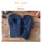 Men’s regular sized fleece mittens featuring two layers of upcycled fleece; handcrafted winter mittens for dad, husband, or outdoorsman.