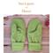 Women’s regular sized green fleece mittens featuring two layers of upcycled fleece; lined winter mittens for mom, wife, outdoors woman.