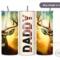 Patriotic deer 20oz stainless tumbler with “Daddy” name down the center.