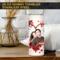 Red heart photo tumbler on bedside table in cozy home scene