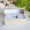 Smoky Quartz and Sterling Silver Adjustable Ring in Packaging