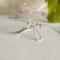 Sterling Silver Adjustable Cross Ring