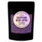 House of Bloom black stand-up pouch containing Organic Pre-Ground Blue Lotus Flowers. Premium Nymphaea Caerulea herbal tea packaging