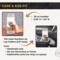 10.	Care instructions and size details for 20 oz stainless steel pet photo tumbler