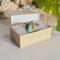 Turquoise Polymer Clay and Stainless Steel Ring in packaging