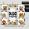 Dog Mama tumbler with six custom dog photos and saying on white background designed by Tammi Oribello Designs, Lapeer, Michigan