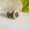 Pink Tourmaline Stainless Steel Ring size 10.5