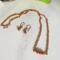 Goldstone Necklace and Earrings Copper Jewelry Set