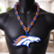 NFL Denver Broncos Fan Pendant Chain Jumbo Size Plastic 32" Necklace Super bowl Playoff Football