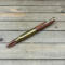 Gold scoped rifle clip on real 308 brass bullet pen