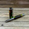 Bright green resin and cholla cactus rollerball pen
