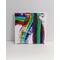 Abstract rainbow wall art, Original one of a kind acrylic painting on canvas titled "3 Rainbow Breaks" by RainbowMaille