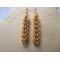 Brass Earrings in Full Persian Chainmaille Weave