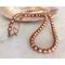 Coppery pearl necklace