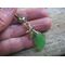 matching sea glass and crystal belly bar