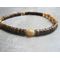 Chunky coconut bead ankle bracelet