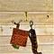 pumpkin Dog poop bag holder little pumpkins autumn orange and black lined with orange  zipper close made in USA