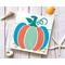 Coastal Autumn Pumpkin Sign with Real Starfish